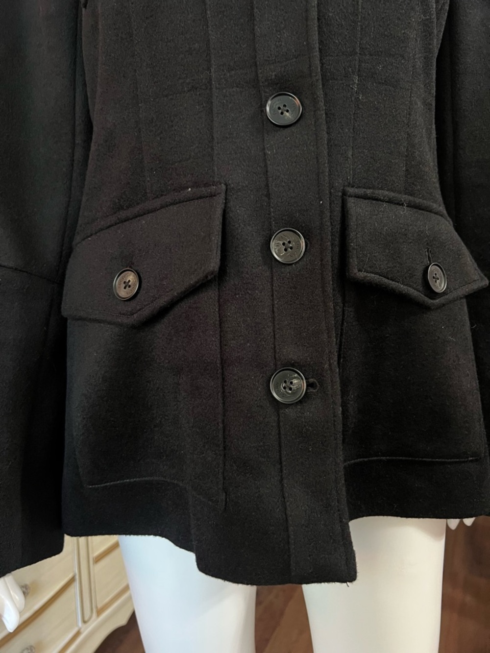 Toccin Wool Charlie Safari Jacket Size 8 - Picture 5 of 12